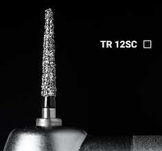 Діамантовий бір TR-12SC. Конус-олівець (ISO 199/018), чорний, Mani.Оригінал.