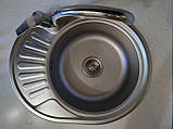 Мийка кухонна Platinum 5745 Decor 0,8 мм, фото 2