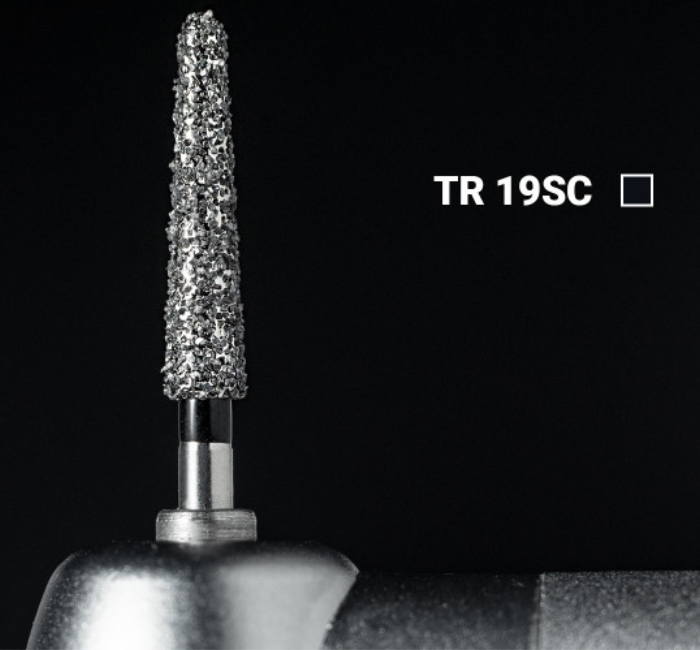 Діамантовий бір TR-19SC. Конус-олівець (ISO 199/025), чорний, Mani.Оригінал., фото 1