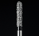 Діамантовий бір SR-13SC. Подовжений фісурний із закругленим кінцем (ISO141/018), чорний, Mani.Оригінал., фото 2
