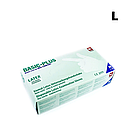 Рукавички латексні з тальком пудровані L. BASIC PLUS 100шт\уп, фото 3