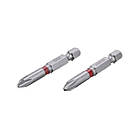Комплект викруткових насадок PH2 1/4" * 50мм, S2, уп. 2 од., STORM INTERTOOL VT-0212