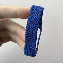 Ремінець для Xiaomi Mi Band 7 тканинний монобраслет 160mm розмір M ремінець на сяомі мі бенд 7 синій brd, фото 4