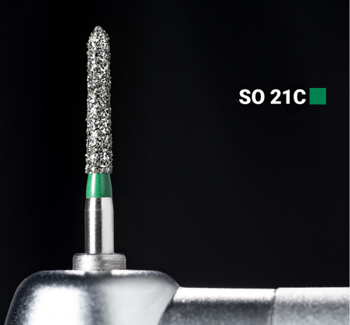 Діамантовий бір SO-21C. Фісура-олівець (ISO298/015), зелений, Mani.Оригінал., фото 1