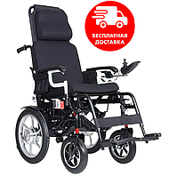 Складная электрическая коляска для инвалидов MIRID D806. Кресло-коляска для инвалидов.