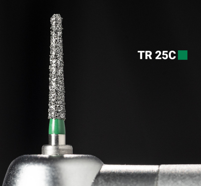 Діамантовий бір TR-25C. Конус-олівець (ISO 199/017), зелений, Mani.Оригінал., фото 1