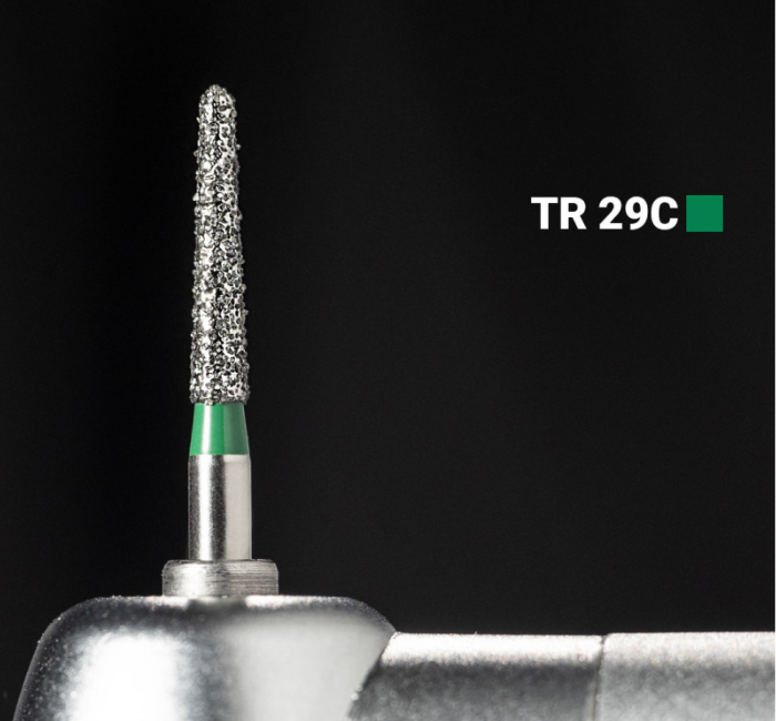 Діамантовий бір TR-29C. Конус-олівець (ISO 198/016), зелений, Mani.Оригінал., фото 1