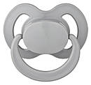Пустушка ортодонтична силіконова нейтральна з кільцем 0-6 міс 2 шт Baby-Nova, фото 2