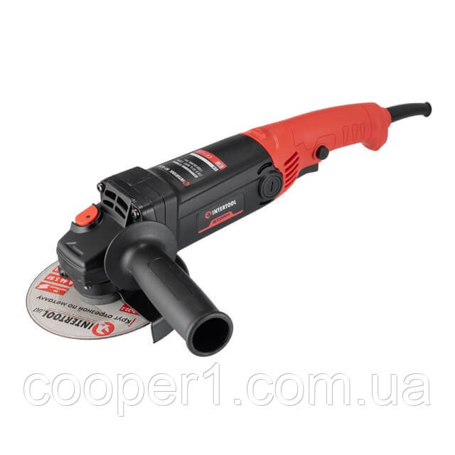 Шліфмашина кутова 860 Вт, діаметр круга 125 мм, 11000 об/хв. INTERTOOL WT-0231