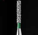 Діамантовий бір SF-31C. Фісурний з плоским кінцем (ISO 109/014), зелений, Mani.Оригінал., фото 2