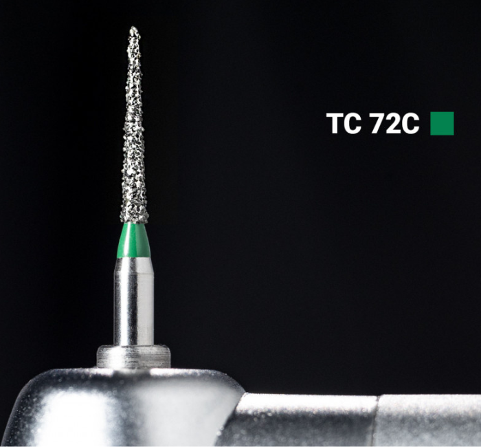 Діамантовий бір TC-72C. Конус-олівець (ISO 165/011), зелений, Mani.Оригінал., фото 1