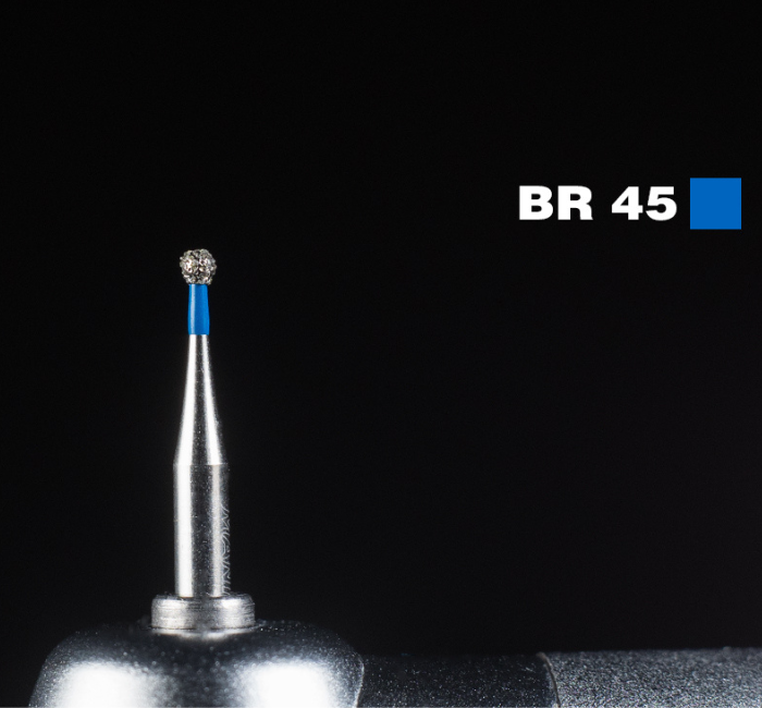 Діамантовий бір BR-45. Кулястий (кулька) (ISO 001/010), Mani синій.Оригінал., фото 1