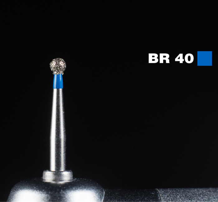 Діамантовий бір BR-40. Кулястий (ISO 001/018), Mani синій.Оригінал., фото 1