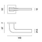 Ручка дверная APRILE  AS ISMENA Q 7S  чорний, фото 2