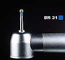 Діамантовий бір BR-31. Куляста (кулька) (ISO 001/018), Mani синій.Оригінал., фото 2