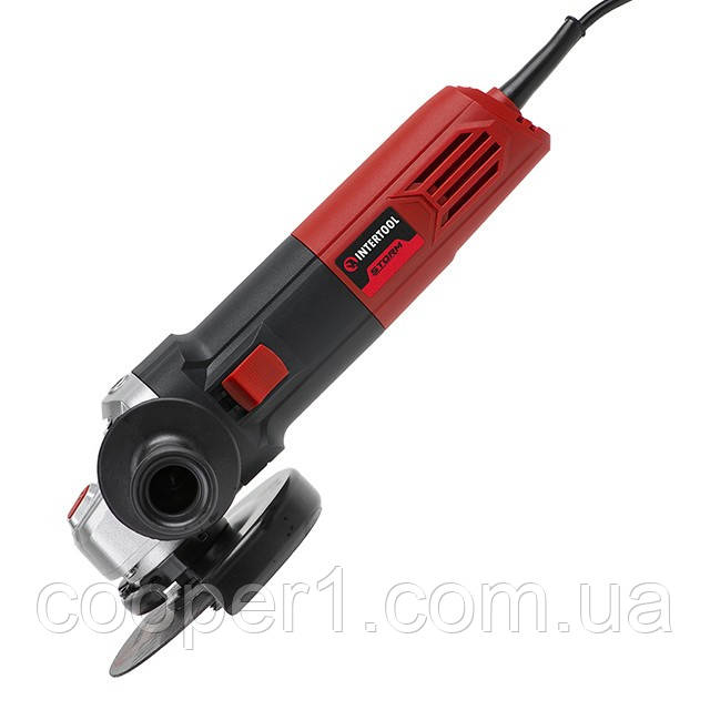 Шліфмашина кутова 1100Вт, діаметр круга 125мм,3000-12000 об/хв INTERTOOL WT-0223