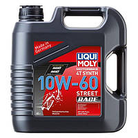 Моторное масло Liqui Moly для мотоциклов Motorbike 4-T Synth 10W-60 Street Race (4л.)