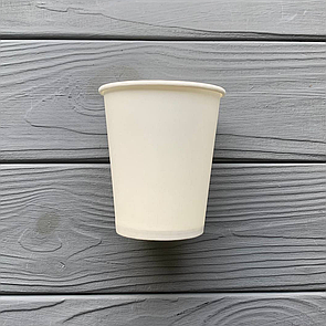 Стакан одношаровий білий 175мл T175W (50шт/уп|2700шт/ящ)