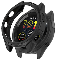 Чехол-бампер DK Силикон Outlines для Garmin Forerunner 265 (black)