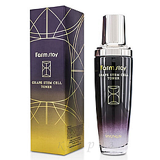 Тонер для обличчя FarmStay Grape Stem Cell Toner з фітостовбуровими клітинами винограду 50 мл