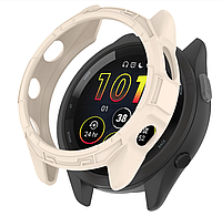 Чехол-бампер DK Силикон Outlines для Garmin Forerunner 265S (ivory)