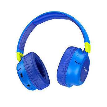Навушники Hoco бездротові/дротові Bluetooth 5.2 W43 Adventure BT/TF/AUX Blue
