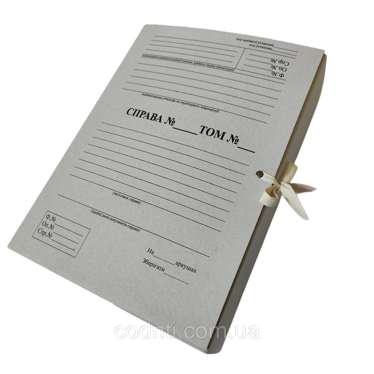 Папка архівна із зав'язками 40 мм, фото 1