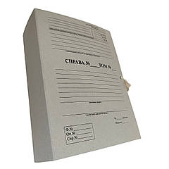 Архівна папка ЦОДНТІ  для архіву 320*230мм з титульною сторінкою на зав'язках, корінець 40 мм