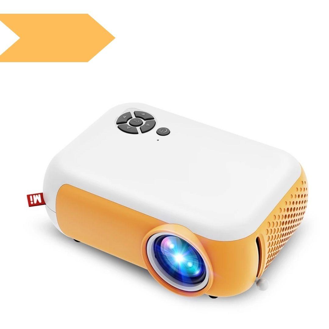 Проектор кишеньковий XPRO PANOPLUS A Yellow (працює від powerbank 2A) для дітей та дорослих з WiFI підключенням до iOS та Android