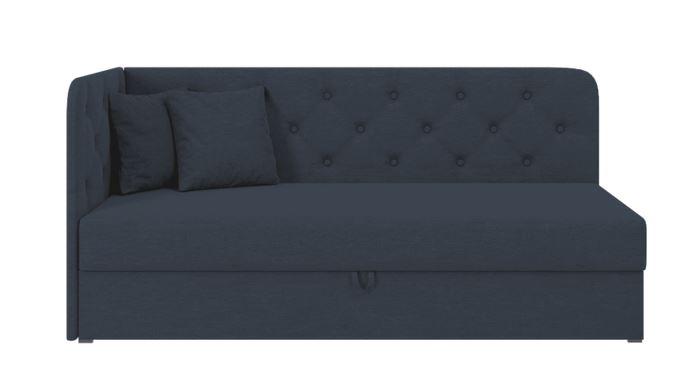 Ліжко дитяче кутове Бримо, тканина синє 80х200 см (Sofyno ТМ)