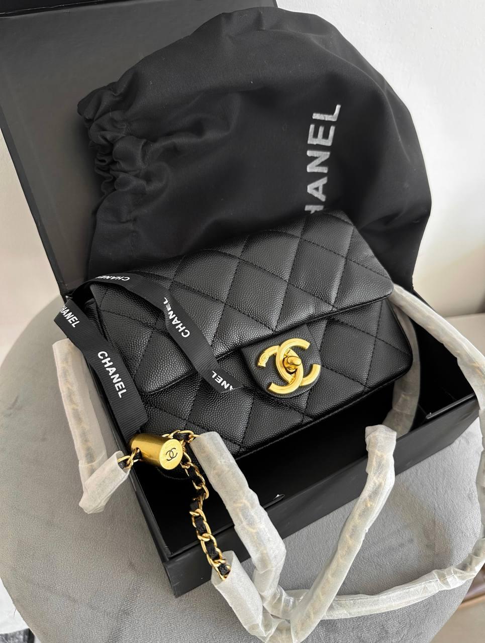 Жіноча сумка Шанель чорна Chanel Black Premium