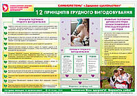 Санбюллетень "12 принципов грудного вскармливания", формат А1 горизонтальный