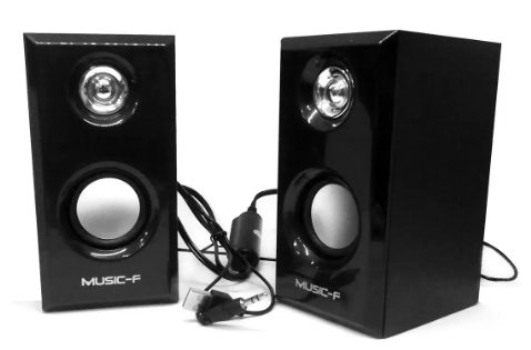 Музичні дротяні колонки для комп'ютера в дерев'яному виконанні 2.0 D-092, фото 1