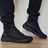 Кросівки чоловічі демісезонні чорні легкі (Бн-054), фото 2