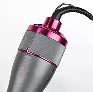 Фен щітка гребінець з гарячим повітрям для сушіння волосся 1200 Вт RAF R411P Стайлер для укладання, фото 3