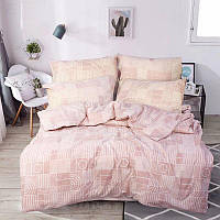 Двойной постельный комплект бязь, 100% хлопок персикового цвета 326584