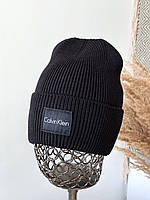 Чёрная оригинальная шапка CK Calvin Klein