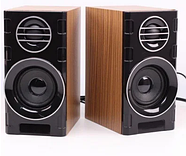 Музичні дротові акустичні стовпчики для комп'ютера в дерев'яному виконанні 2.0 FT-2031, фото 2