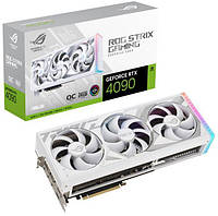 Видеокарта GeForce RTX 4090, Asus, ROG GAMING OC (White Edition), 24Gb GDDR6X, 384-bit, 2xHDMI/3xDP,