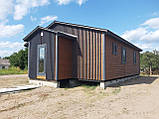 Каркасний будинок для дачі 8*10 з терасою, фото 4