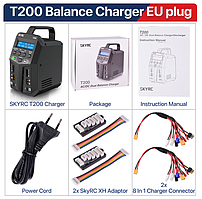 Зарядка SKYRC T200 T400 T100 AC/DC Lipo Battery Dual Balance Charger Discharger