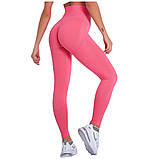 Легінси жіночі спортивні 10891 S рожеві, фото 3