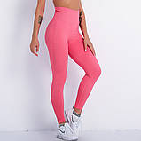 Легінси жіночі спортивні 10891 S рожеві, фото 5