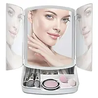 Настольное зеркало для макияжа Large LED Mirror "My Foldaway Lighted Makeup Mirror" SmartStore