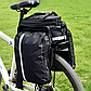 Розкладна сумка на багажник велосипеда Велоштани трансформер Топ якість Колір синій, фото 9