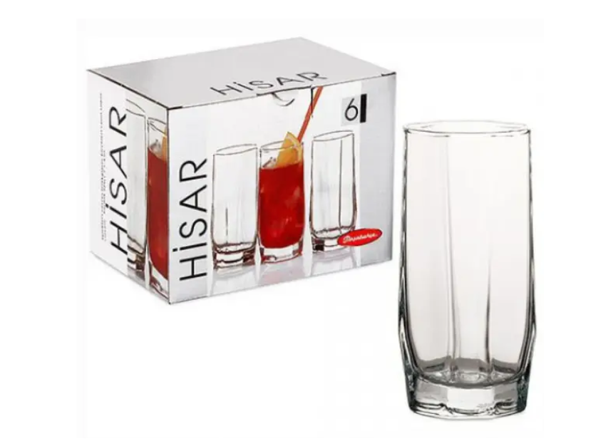 Набір високих склянок Pasabahce Хізар для соку 225 мл 6 шт (42858), фото 1