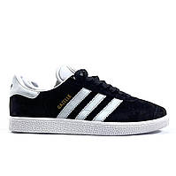 Кроссовки Adidas Gazelle Black White, женские кроссовки, мужские кроссовки, Адидас