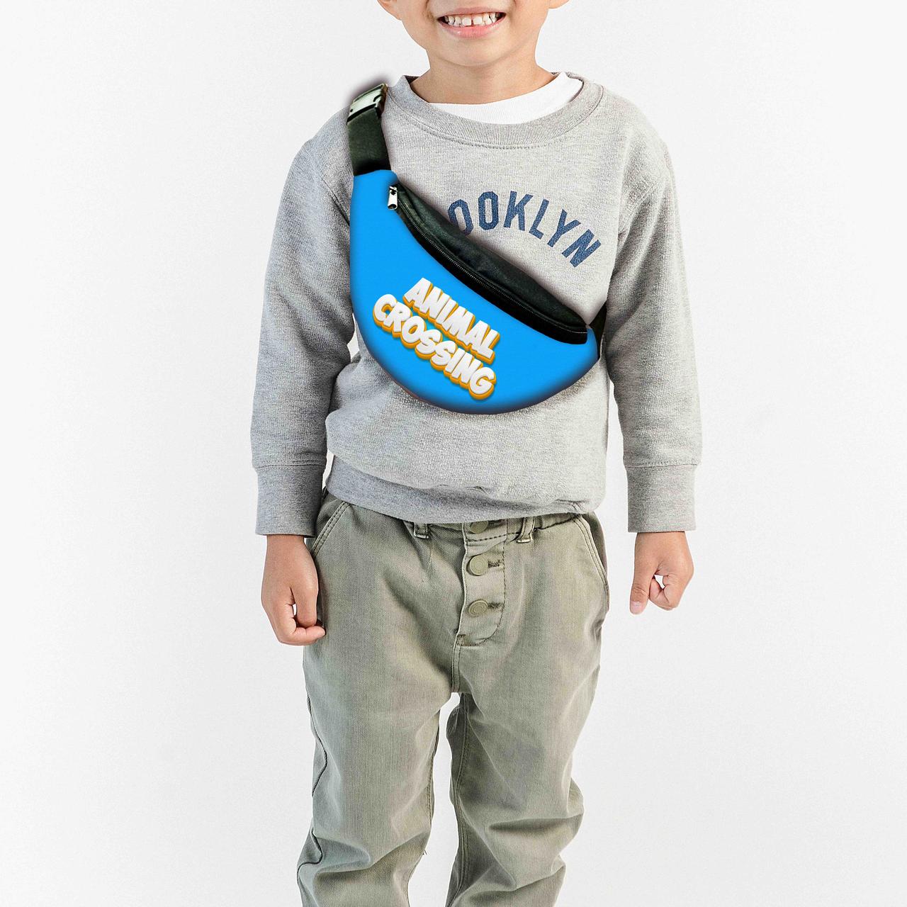 Сумка-бананка  "Animal Crossing New Horizons" з принтом, 32х15см, дитяча, молодіжна (0130), фото 1