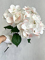 Штучна гортензія. Декоративний букет гортензії (біло-рожевий 45 см), фото 3