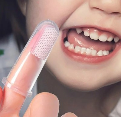 Зубна щітка для дітей PetBrush, перша зубна щітка для малюка, силіконова щітка на палець